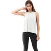 imageODODOS 3Pack Loose Tank Tops for Women Sleeveless Gym Athletic Workout Tops Yoga ShirtsWhite Long1 Pack