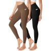 imageODODOS ODCLOUD 2Pack Buttery Soft Lounge Yoga Leggings with Pockets for Women 23quot  25quot  28quot High Waist Yoga PantsBlackbrunette