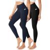 imageODODOS ODCLOUD 2Pack Buttery Soft Lounge Yoga Leggings with Pockets for Women 23quot  25quot  28quot High Waist Yoga PantsBlackdeep Navy