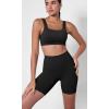 imageODODOS ODCLOUD 2Pack Lounge Yoga Shorts for Women 4quot  6quot  8quot 10quot High Waist Buttery Soft Biker Shorts1blackblack