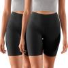 imageODODOS ODCLOUD 2Pack Lounge Yoga Shorts for Women 4quot  6quot  8quot 10quot High Waist Buttery Soft Biker Shorts1blackblack