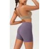 imageODODOS ODCLOUD 2Pack Lounge Yoga Shorts for Women 4quot  6quot  8quot 10quot High Waist Buttery Soft Biker ShortsBlackash Violet