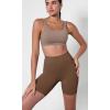 imageODODOS ODCLOUD 2Pack Lounge Yoga Shorts for Women 4quot  6quot  8quot 10quot High Waist Buttery Soft Biker ShortsBlackbrunette