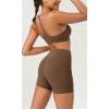 imageODODOS ODCLOUD 2Pack Lounge Yoga Shorts for Women 4quot  6quot  8quot 10quot High Waist Buttery Soft Biker ShortsBlackbrunette