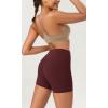 imageODODOS ODCLOUD 2Pack Lounge Yoga Shorts for Women 4quot  6quot  8quot 10quot High Waist Buttery Soft Biker ShortsBlackburgundy