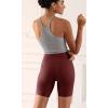 imageODODOS ODCLOUD 2Pack Lounge Yoga Shorts for Women 4quot  6quot  8quot 10quot High Waist Buttery Soft Biker ShortsBlackburgundy