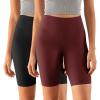 imageODODOS ODCLOUD 2Pack Lounge Yoga Shorts for Women 4quot  6quot  8quot 10quot High Waist Buttery Soft Biker ShortsBlackburgundy
