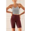imageODODOS ODCLOUD 2Pack Lounge Yoga Shorts for Women 4quot  6quot  8quot 10quot High Waist Buttery Soft Biker ShortsBlackburgundy