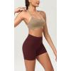 imageODODOS ODCLOUD 2Pack Lounge Yoga Shorts for Women 4quot  6quot  8quot 10quot High Waist Buttery Soft Biker ShortsBlackburgundy