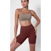 imageODODOS ODCLOUD 2Pack Lounge Yoga Shorts for Women 4quot  6quot  8quot 10quot High Waist Buttery Soft Biker ShortsBlackburgundy