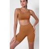 imageODODOS ODCLOUD 2Pack Lounge Yoga Shorts for Women 4quot  6quot  8quot 10quot High Waist Buttery Soft Biker ShortsBlackcaramel