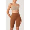 imageODODOS ODCLOUD 2Pack Lounge Yoga Shorts for Women 4quot  6quot  8quot 10quot High Waist Buttery Soft Biker ShortsBlackcaramel