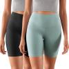 imageODODOS ODCLOUD 2Pack Lounge Yoga Shorts for Women 4quot  6quot  8quot 10quot High Waist Buttery Soft Biker ShortsBlackchambray