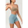 imageODODOS ODCLOUD 2Pack Lounge Yoga Shorts for Women 4quot  6quot  8quot 10quot High Waist Buttery Soft Biker ShortsBlackchambray