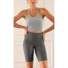 imageODODOS ODCLOUD 2Pack Lounge Yoga Shorts for Women 4quot  6quot  8quot 10quot High Waist Buttery Soft Biker ShortsBlackcharcoal