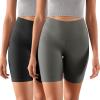 imageODODOS ODCLOUD 2Pack Lounge Yoga Shorts for Women 4quot  6quot  8quot 10quot High Waist Buttery Soft Biker ShortsBlackcharcoal