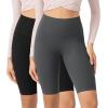 imageODODOS ODCLOUD 2Pack Lounge Yoga Shorts for Women 4quot  6quot  8quot 10quot High Waist Buttery Soft Biker ShortsBlackcharcoal