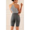 imageODODOS ODCLOUD 2Pack Lounge Yoga Shorts for Women 4quot  6quot  8quot 10quot High Waist Buttery Soft Biker ShortsBlackcharcoal