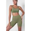 imageODODOS ODCLOUD 2Pack Lounge Yoga Shorts for Women 4quot  6quot  8quot 10quot High Waist Buttery Soft Biker ShortsBlackdark Olive