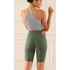 imageODODOS ODCLOUD 2Pack Lounge Yoga Shorts for Women 4quot  6quot  8quot 10quot High Waist Buttery Soft Biker ShortsBlackdark Olive