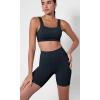 imageODODOS ODCLOUD 2Pack Lounge Yoga Shorts for Women 4quot  6quot  8quot 10quot High Waist Buttery Soft Biker ShortsBlackdeep Navy