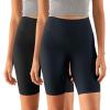 imageODODOS ODCLOUD 2Pack Lounge Yoga Shorts for Women 4quot  6quot  8quot 10quot High Waist Buttery Soft Biker ShortsBlackdeep Navy