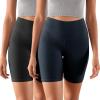 imageODODOS ODCLOUD 2Pack Lounge Yoga Shorts for Women 4quot  6quot  8quot 10quot High Waist Buttery Soft Biker ShortsBlackdeep Navy