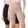 imageODODOS ODCLOUD 2Pack Lounge Yoga Shorts for Women 4quot  6quot  8quot 10quot High Waist Buttery Soft Biker ShortsBlackdusty Pink