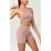 imageODODOS ODCLOUD 2Pack Lounge Yoga Shorts for Women 4quot  6quot  8quot 10quot High Waist Buttery Soft Biker ShortsBlackdusty Pink