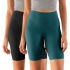 imageODODOS ODCLOUD 2Pack Lounge Yoga Shorts for Women 4quot  6quot  8quot 10quot High Waist Buttery Soft Biker ShortsBlackforest Teal
