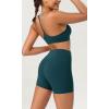 imageODODOS ODCLOUD 2Pack Lounge Yoga Shorts for Women 4quot  6quot  8quot 10quot High Waist Buttery Soft Biker ShortsBlackforest Teal