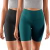 imageODODOS ODCLOUD 2Pack Lounge Yoga Shorts for Women 4quot  6quot  8quot 10quot High Waist Buttery Soft Biker ShortsBlackforest Teal