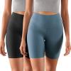 imageODODOS ODCLOUD 2Pack Lounge Yoga Shorts for Women 4quot  6quot  8quot 10quot High Waist Buttery Soft Biker ShortsBlackink Blue