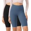 imageODODOS ODCLOUD 2Pack Lounge Yoga Shorts for Women 4quot  6quot  8quot 10quot High Waist Buttery Soft Biker ShortsBlackink Blue
