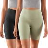 imageODODOS ODCLOUD 2Pack Lounge Yoga Shorts for Women 4quot  6quot  8quot 10quot High Waist Buttery Soft Biker ShortsBlacklime Stone