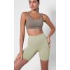 imageODODOS ODCLOUD 2Pack Lounge Yoga Shorts for Women 4quot  6quot  8quot 10quot High Waist Buttery Soft Biker ShortsBlacklime Stone