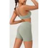 imageODODOS ODCLOUD 2Pack Lounge Yoga Shorts for Women 4quot  6quot  8quot 10quot High Waist Buttery Soft Biker ShortsBlacklime Stone