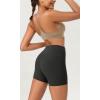 imageODODOS ODCLOUD 2Pack Lounge Yoga Shorts for Women 4quot  6quot  8quot 10quot High Waist Buttery Soft Biker ShortsBlackonyx Black Grey