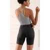 imageODODOS ODCLOUD 2Pack Lounge Yoga Shorts for Women 4quot  6quot  8quot 10quot High Waist Buttery Soft Biker ShortsBlackonyx Black Grey