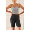 imageODODOS ODCLOUD 2Pack Lounge Yoga Shorts for Women 4quot  6quot  8quot 10quot High Waist Buttery Soft Biker ShortsBlackonyx Black Grey