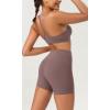 imageODODOS ODCLOUD 2Pack Lounge Yoga Shorts for Women 4quot  6quot  8quot 10quot High Waist Buttery Soft Biker ShortsBlackpurple Taupe