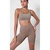 imageODODOS ODCLOUD 2Pack Lounge Yoga Shorts for Women 4quot  6quot  8quot 10quot High Waist Buttery Soft Biker ShortsBlackpurple Taupe