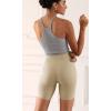 imageODODOS ODCLOUD 2Pack Lounge Yoga Shorts for Women 4quot  6quot  8quot 10quot High Waist Buttery Soft Biker ShortsBlackshaker Beige