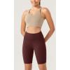 imageODODOS ODLEX 2Pack High Waist Workout Shorts for Women Tummy Control Workout Gym Athletic Biker Shorts6quot  8quot InseamBlackburgundy