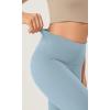 imageODODOS ODLEX 2Pack High Waist Workout Shorts for Women Tummy Control Workout Gym Athletic Biker Shorts6quot  8quot InseamBlackchambray