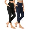 imageODODOS ODCLOUD 2Pack Buttery Soft Lounge Yoga Leggings with Pockets for Women 23quot  25quot  28quot High Waist Yoga PantsBlackdeep Navy
