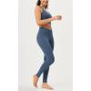 imageODODOS 2 Pack Buttery Soft Cross Waist Leggings for Women ODCLOUD 25quot  28quot Crossover Lounge Yoga PantsBlackink Blue