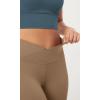 imageODODOS 2 Pack Buttery Soft Cross Waist Leggings for Women ODCLOUD 25quot  28quot Crossover Lounge Yoga PantsBlacklight Brown