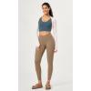 imageODODOS 2 Pack Buttery Soft Cross Waist Leggings for Women ODCLOUD 25quot  28quot Crossover Lounge Yoga PantsBlacklight Brown
