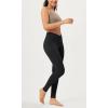 imageODODOS 2 Pack Buttery Soft Cross Waist Leggings for Women ODCLOUD 25quot  28quot Crossover Lounge Yoga PantsBlackonyx Black Grey